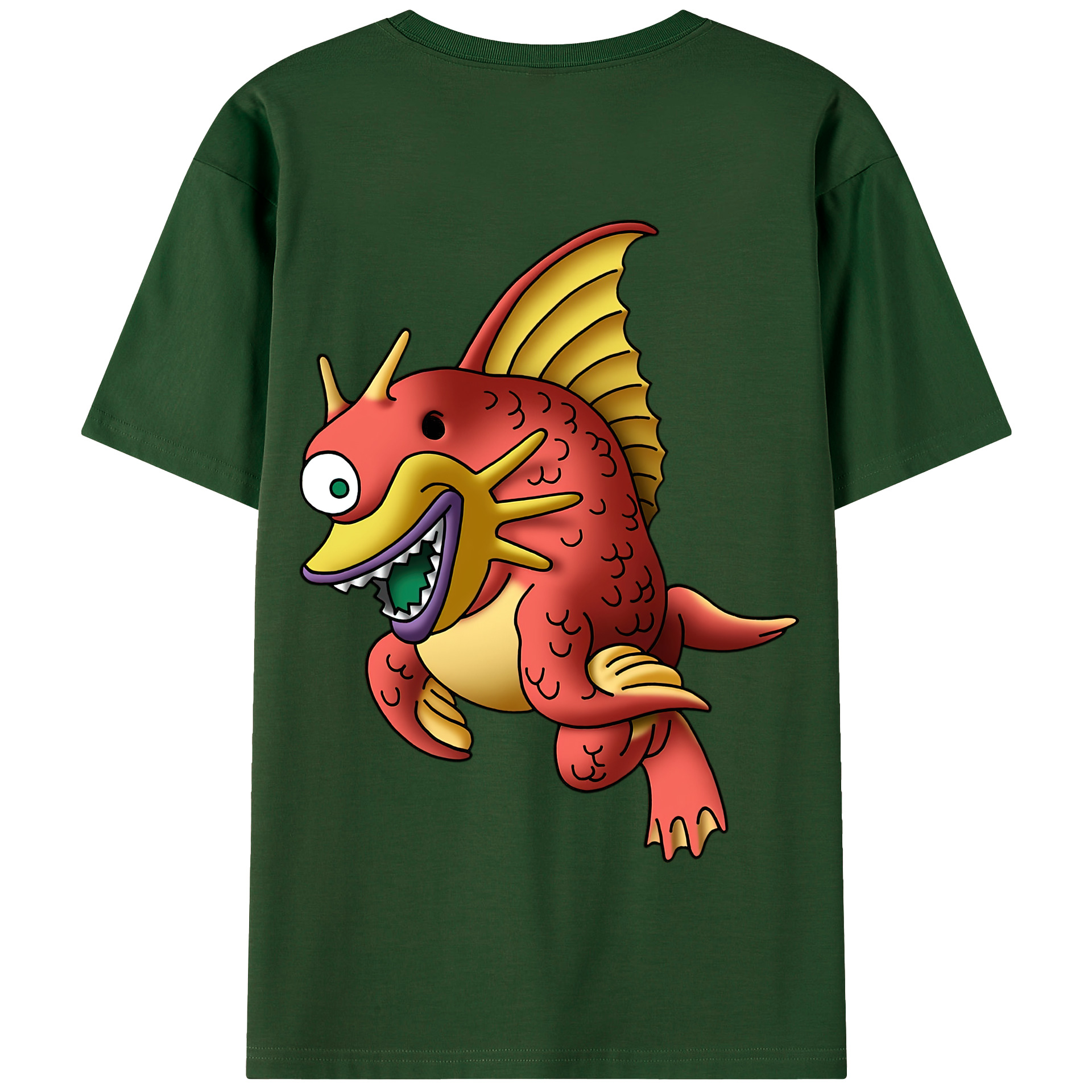 （画像用） ドラゴンクエスト Doragon Kuesuto Dragon Quest 綿100％半袖Tシャツ（背面プリント）